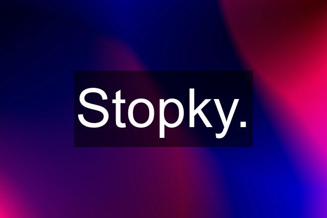 Stopky.