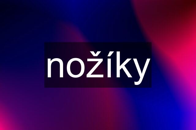 nožíky