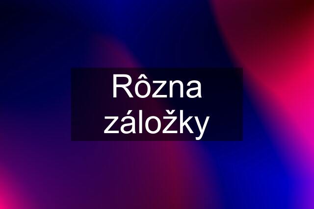 Rôzna záložky