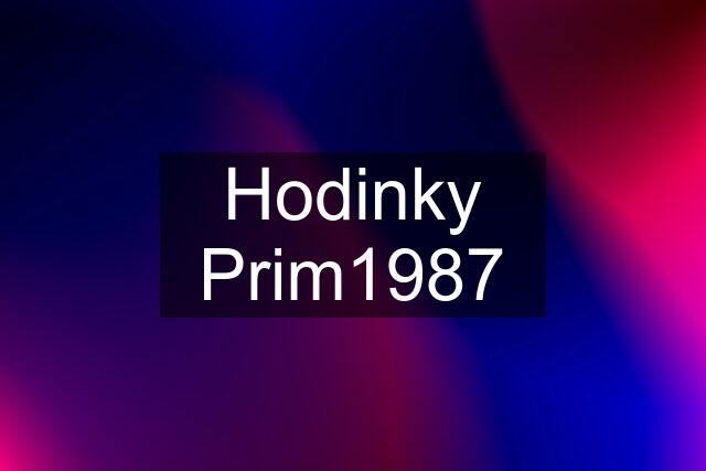 Hodinky Prim1987