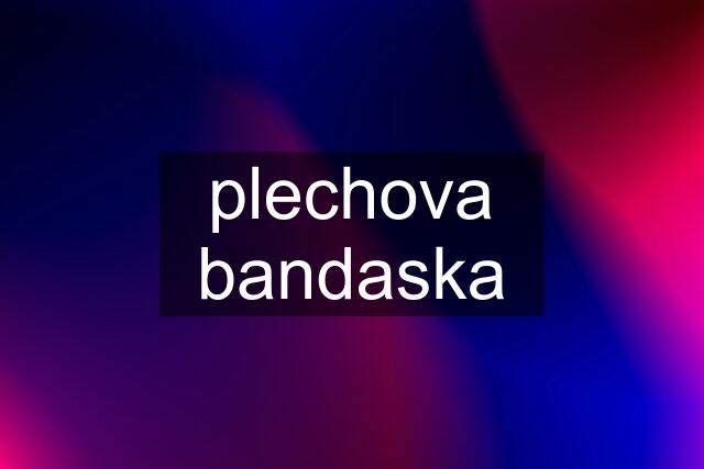 plechova bandaska