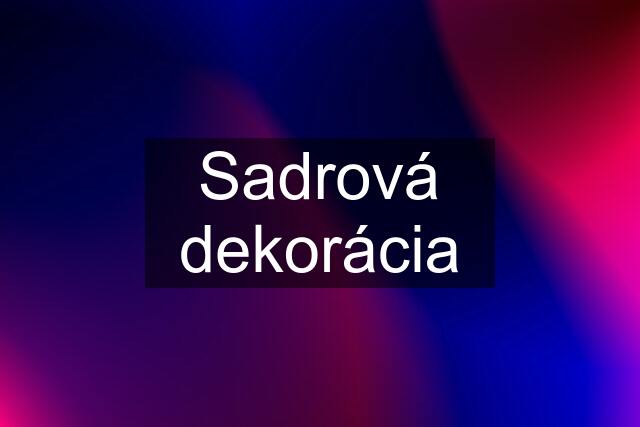 Sadrová dekorácia