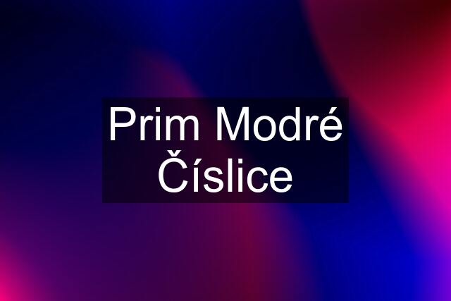 Prim Modré Číslice