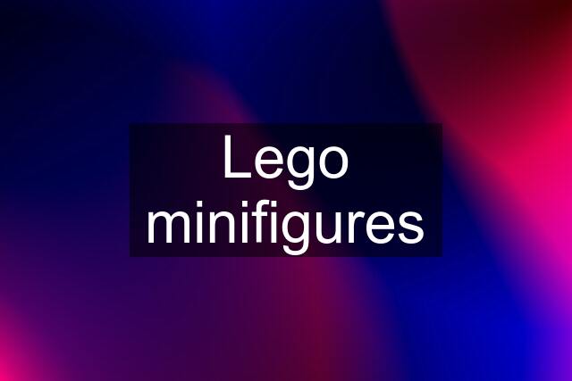 Lego minifigures