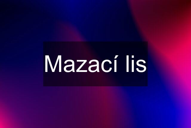 Mazací lis