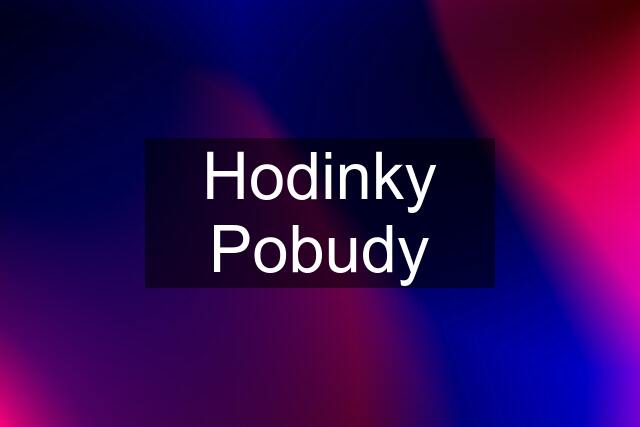 Hodinky Pobudy