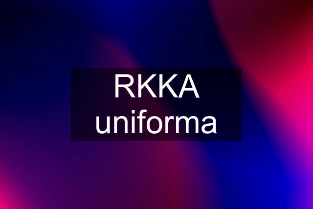 RKKA uniforma