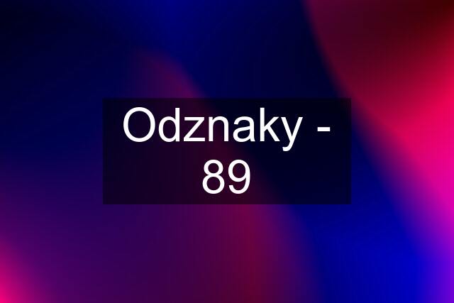 Odznaky - 89