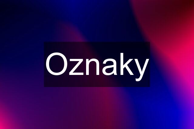 Oznaky