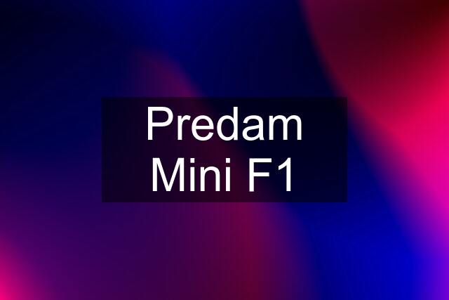 Predam Mini F1