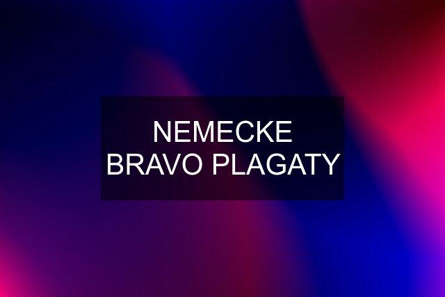 NEMECKE BRAVO PLAGATY