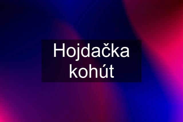 Hojdačka kohút