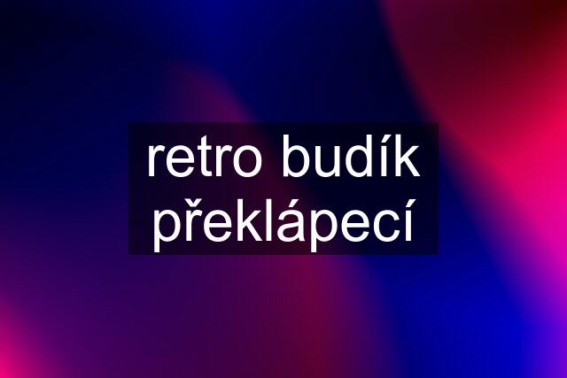 retro budík překlápecí