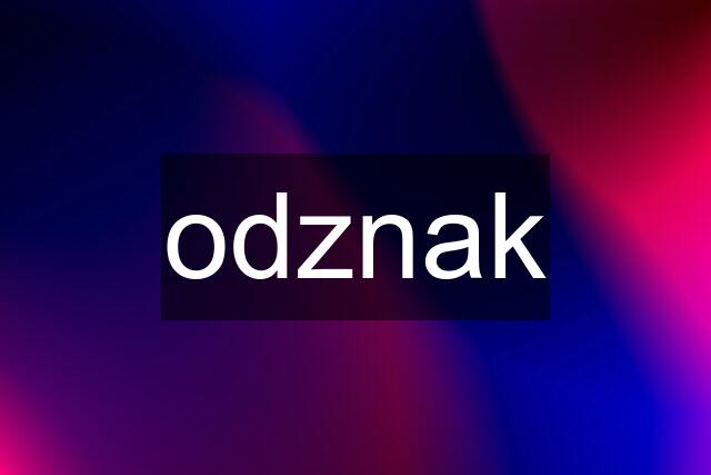 odznak