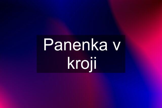 Panenka v kroji