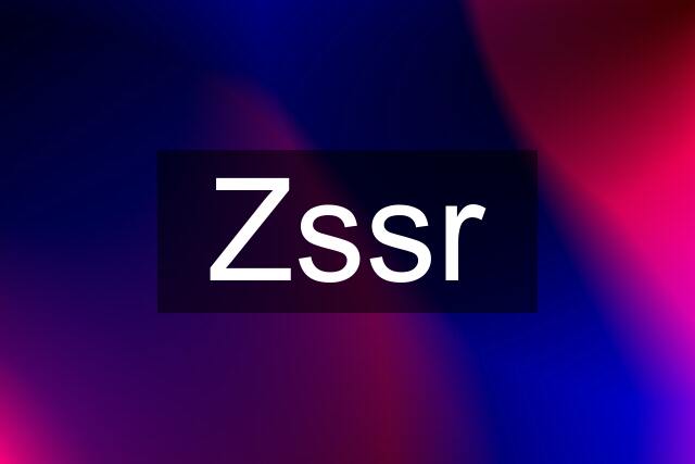 Zssr