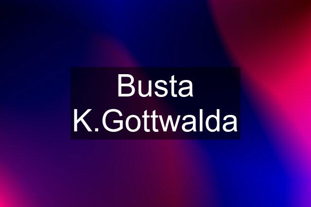 Busta K.Gottwalda