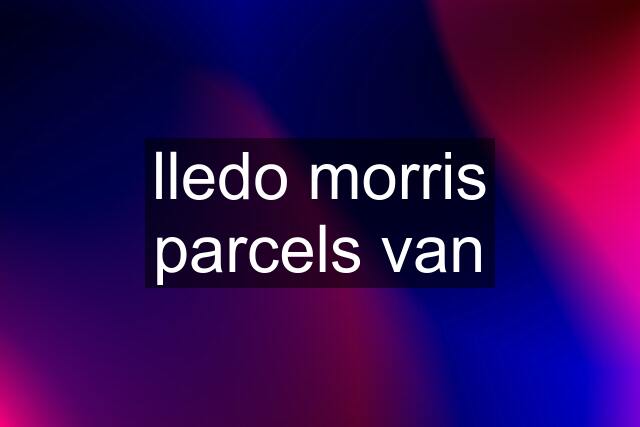 lledo morris parcels van