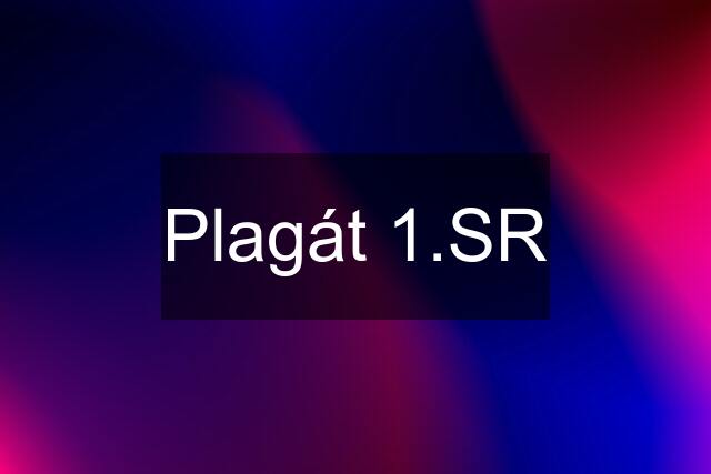 Plagát 1.SR