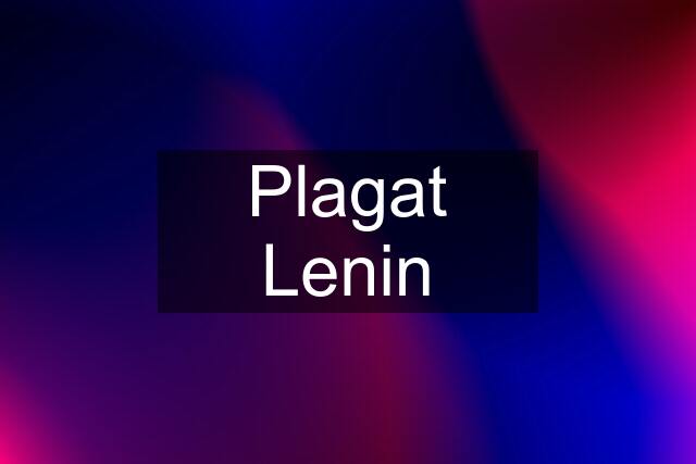 Plagat Lenin