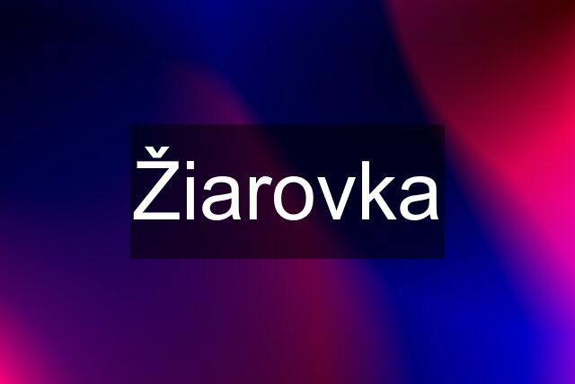 Žiarovka