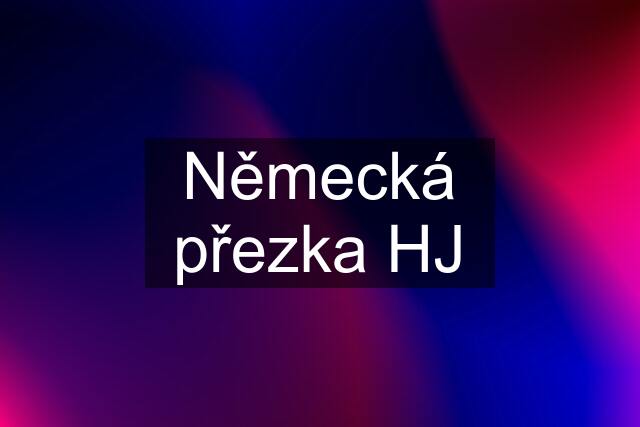 Německá přezka HJ