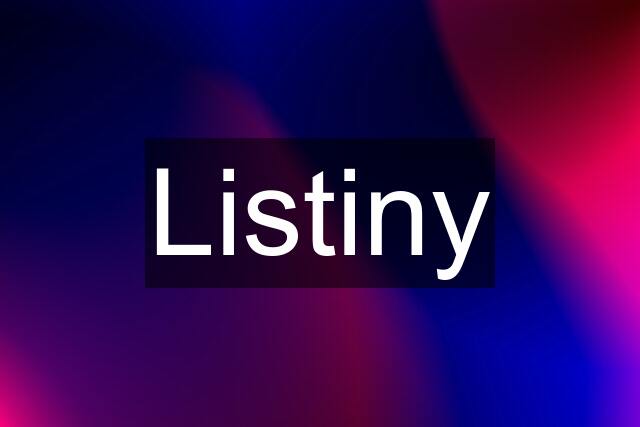 Listiny