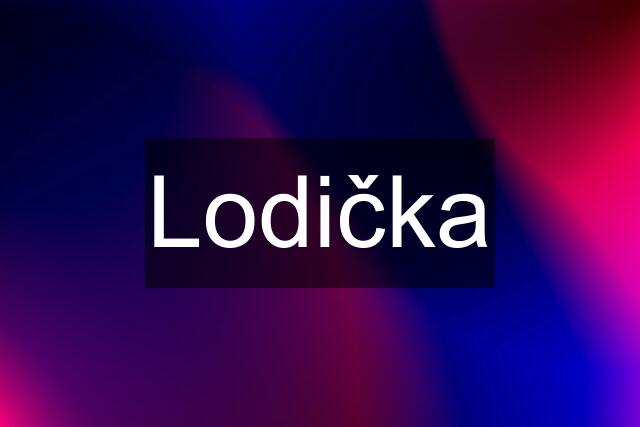 Lodička