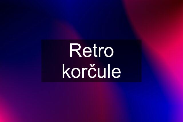 Retro korčule