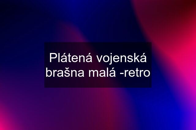 Plátená vojenská brašna malá -retro