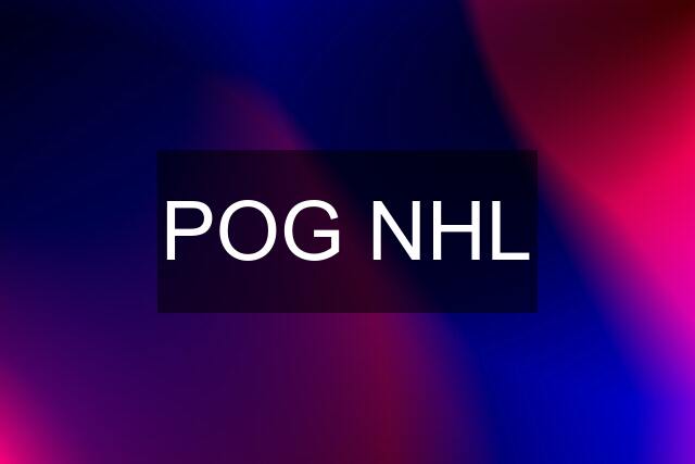 POG NHL