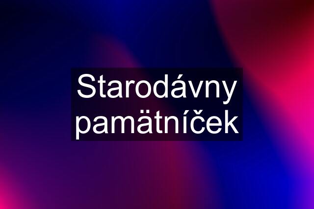 Starodávny pamätníček