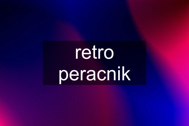 retro peracnik