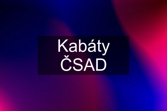 Kabáty ČSAD