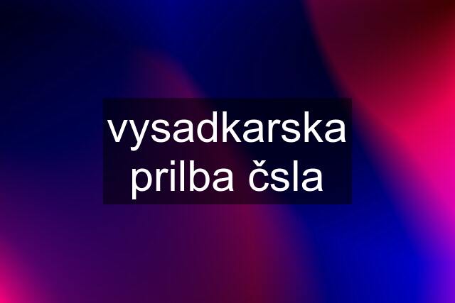 vysadkarska prilba čsla