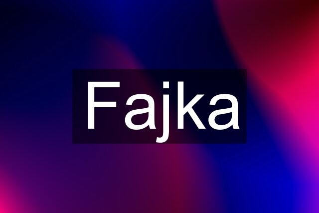 Fajka