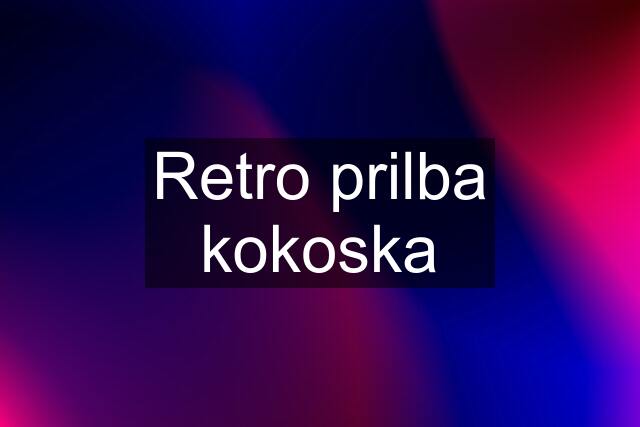 Retro prilba "kokoska"