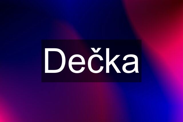 Dečka