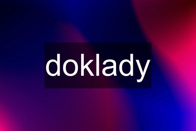 doklady