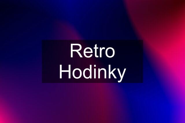 Retro Hodinky