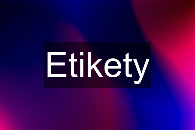 Etikety