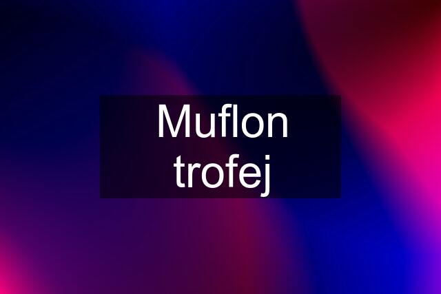 Muflon trofej