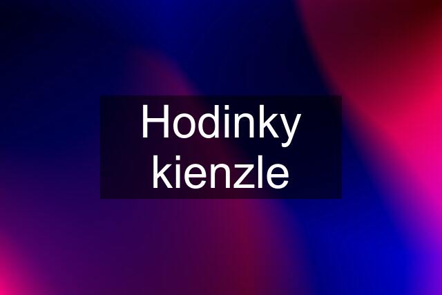 Hodinky kienzle