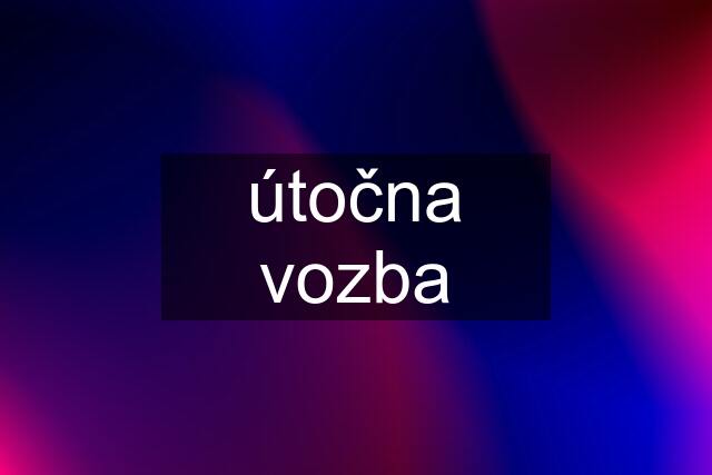 útočna vozba