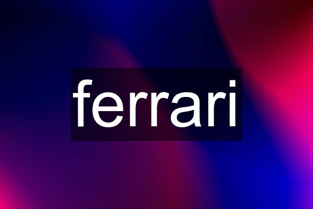 ferrari