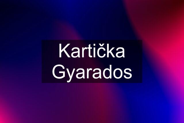 Kartička Gyarados