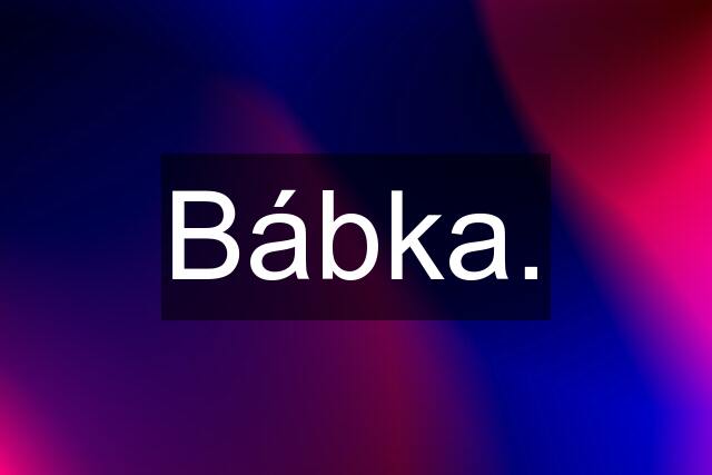 Bábka.