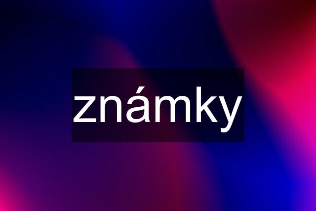 známky