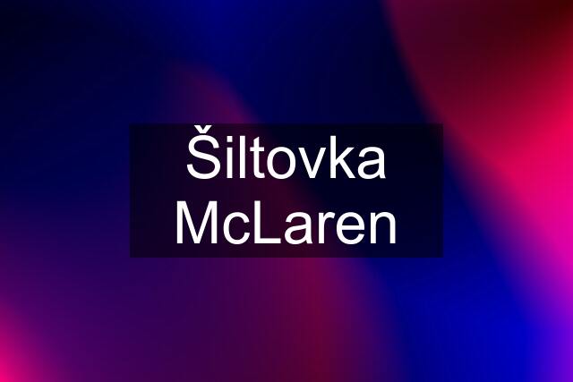 Šiltovka McLaren