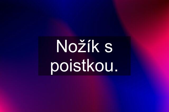 Nožík s poistkou.